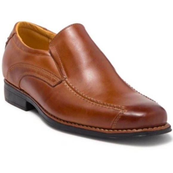 Sandro Moscoloni Men's Leather Oxford Loafer Shoes Round Toe Brown Size 9.5 - Picture 1 of 6